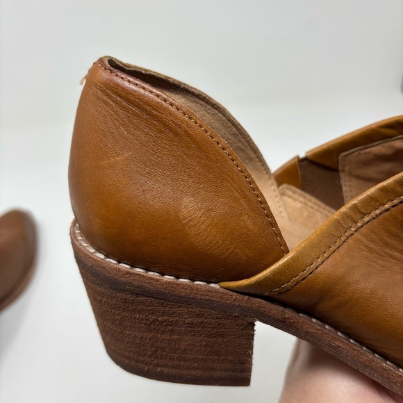 Madewell The Brady Low Cut Leather Booties English Saddle Size 6 - Picture 12 of 14